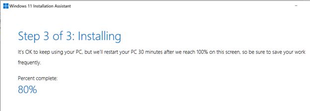 Windows 11 installing